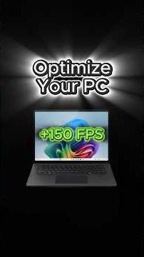 How to gain FPS instantly !! #pcoptimization #laptopgaming #fpsboost