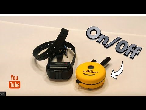 How to Turning the ET-300 Mini Educator E-Collar On and Off.