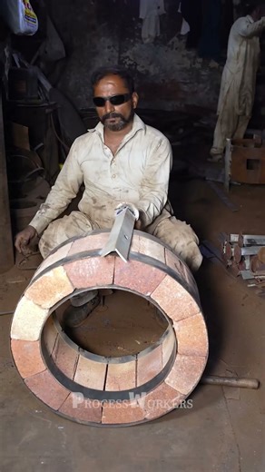 How Traditional Brick Kilns Are Built by Hand | Amazing Furnace Construction Process #manufacturing