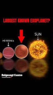 THE LARGEST EXOPLANET – SIZE COMPARISON