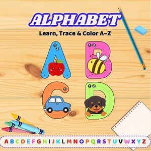 A-Z Arbeitsblätter zum Nachzeichnen: Buchstaben Ausmalen & Ausmalen für die Vorschule (zum Ausdrucken) - Etsy.de