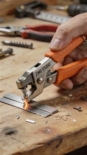 Tiny Rivet Gun vs Metal 🔩 Mini Tool That Actually Works | Satisfying Macro