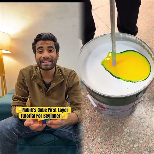 Rubik’s Cube 1st Layer Tutorial ￼For Beginner With