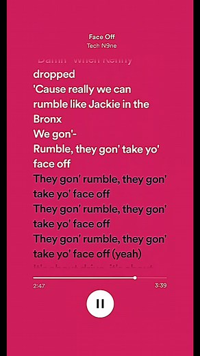 Face Off - Tech N9ne ft The Rock #spotify #music #TheRock #dwaynejohnson #lyrics #pourtoi #foryoupage #fyp #pt