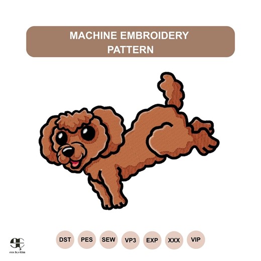 Dog Embroidery File PES, Mini Dog Face Embroidery Design, Pet Lover Gift - Etsy