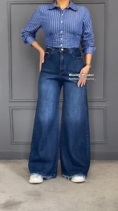 Bluish Whisker Baggy Super Wide Leg Denim. 💙 Tall girls Friendly and Super Baggy ✨🫶🏻 42 inches Length SHOP NOW 799/- Only @perfectstore4beauties_❤️ CASH ON DELIVERY AVAILABLE!!!🚚 EASY SIZE EXCHANGE AVAILABLE✅ [Whisker Vintage Denim, Black whisker vintage Denim, wide Leg Denim, wide Leg, bluish ] | Perfectstore4beauties_