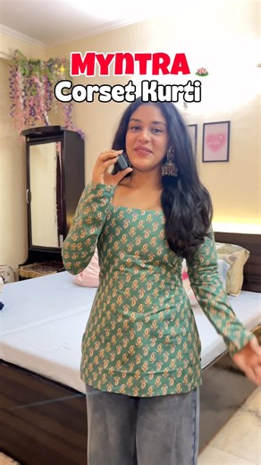 *VIRAL* Corset Kurti 💖| Myntra Kurti | Kurta Set | #shorts #myntra #fashion #kurta