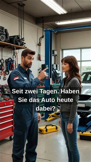 Deutsch lernen: In der Autowerkstatt | Einfache Konversation A1–A2