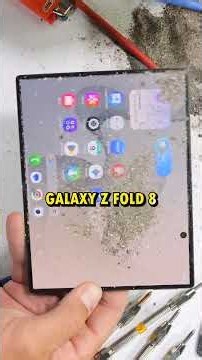 Galaxy Z Fold 8 extreme torture test: does the inner screen still scratch easily? #Samsung