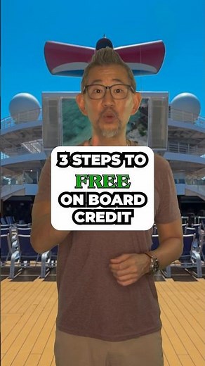 3 Steps to FREE On Board Cruise Credit #fallintoshorts