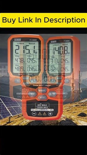 ZIBOO FT 1000W Solar Panel Tester MPPT Meter