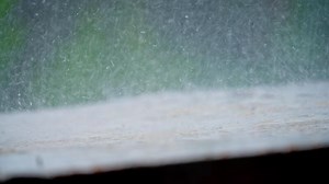 Heavy Rainfall Captured Close Up