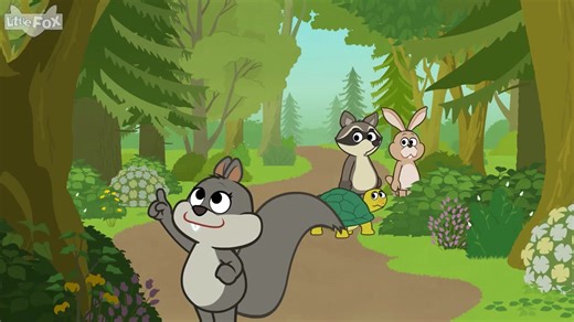 【小狐狸英语动画系列1-9级】1级The Big Green Forest Episode 1: Look!