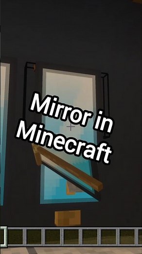 How to make a mirror in Minecraft #minecraftbuilding #minecrafttutorial #minecraft #minecraftxbox