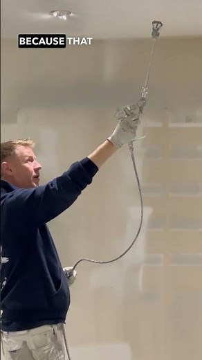 How to spray a ceiling in under 90 seconds!