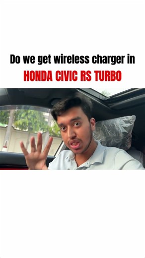 Wireless charger in HONDA CIVIC RS TURBO. #shorts #shortvideo #shortsfeed #civic #hondacivicrsturbo