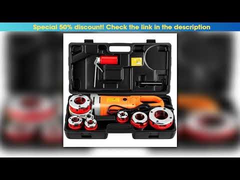 SucceBuy 2300W Electric Pipe Threader Handheld Household Galvanized Iron Pipe Sleeve Machine