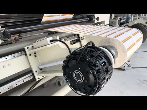 Automatic roll slitting machine // lower gsm wrapper paper sheet cutting machine