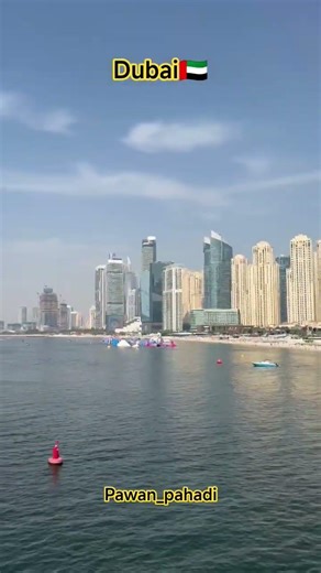दुबई मरीना बीच का सुंदर नजारा #uae #dubai #travel #vlog #vlogs #priyankamehar #newgarhwalisong