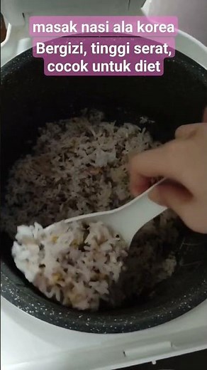 masak nasi ala Korea..campuran biji-bijian. Bergizi, tinggi serat, cocok untuk diet. #shorts