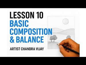 Basic Composition & Balance in Drawing ✏️ | Learn to Arrange Elements | Artist Chandra Vijay