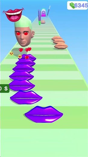 Lips Stack Run Master Game #86 #lipstick #shorts #games