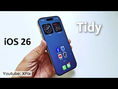 iOS 26: Tidy iPhone Home Screen Set up