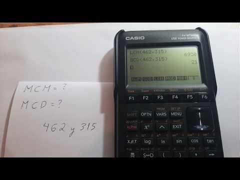 MCD Y MCM CON CALCULADORA CASIO