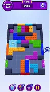 Color Block Jam Level 748 Solution Walkthrough #colorblockjam #gaming #colorblockjamgame #games