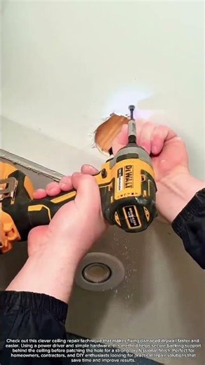 Ceiling Repair Trick #DIY #HomeRepair#Construction