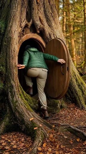 i escaped into a tree house from a lion #cozyhome #treehouse #forestlife