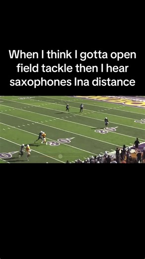 Epic Open Field Tackle Fail with Saxophone Surprise
