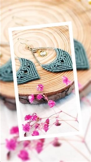 From Thread to This ✨ Macrame Boho Earrings