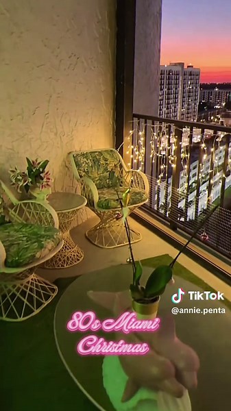 Vintage Miami Christmas Lights from the 80s