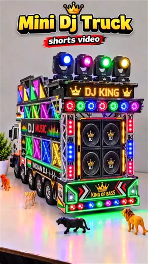 Remote Control Mini Dj Truck | how to make mini dj setup #viral #shorts