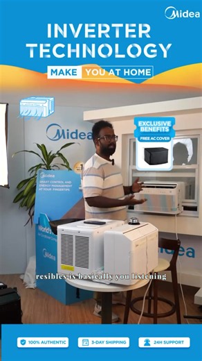 Midea 12,000 BTU / 8,000 BTU Smart Inverter Window Air Conditioner with Heat and Dehumidifier, APP & Alexa Control, 115V AC Unit Cools up to 350 Sq. Ft, Quiet Operation, Energy Saving, Remote & Easy Installation Kit, White, Holiday Haul, Gift