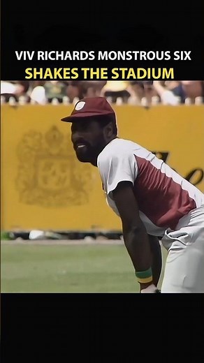 Viv Richards Monstrous six shakes the stadium - Analysis #cricket #short #cricketlover #ytshorts