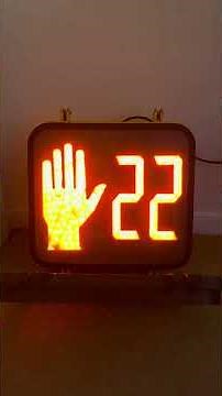 16” pedestrian signal LED module countdown without visor