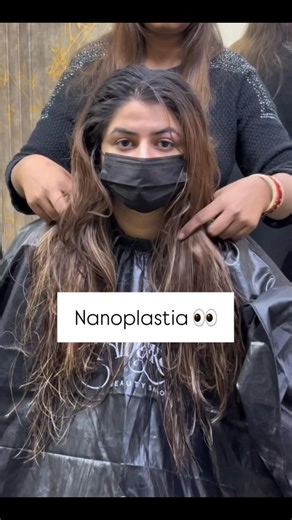 Ameeraz Beauty Salon on Instagram: "Nanoplastia before and after result! 👀 📲 DM or call 0322-8484442 to book your slot now! 📍MM alam road, Lahore."