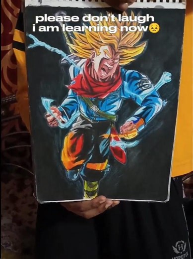 trunks drawing ☠️#viral #art #anime #drawing #artist #trunks #dragonball