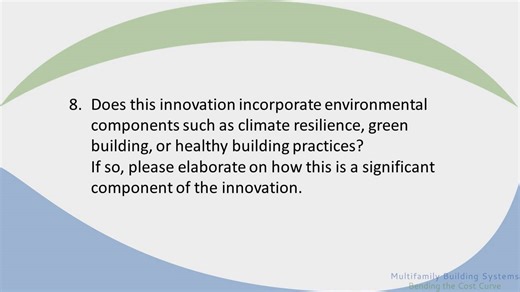 Question 8 Environmental Components