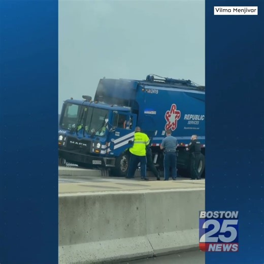 HIJACKING ARREST: A man who commandeered a Republic Services trash truck and crashed on a bridge near the Encore Casino in Everett remains hospitalized in critical condition on Friday morning after being shot by police, authorities said. | Boston 25 News