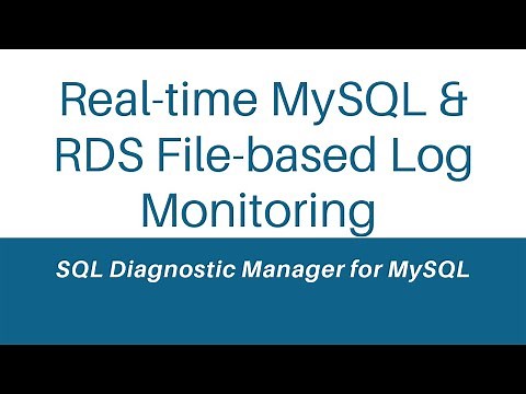 Real-time MySQL Monitoring and RDS File-based Log Monitoring
