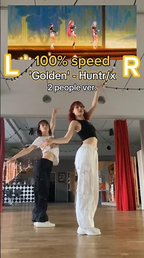 'Golden' dance tutorial for 2 people 👯‍♀️✨ #golden#kpopdemonhunters#huntrix#kpopdance#dancetutorial