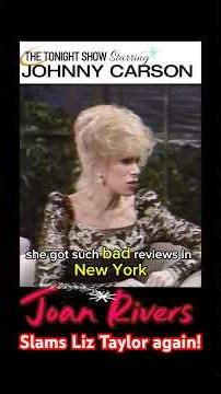 Joan Rivers slams #liztaylor again #joanrivers #comedy #funny #johnnycarson #jokes