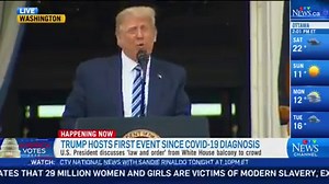 U.S. President Donald Trump speaks for the first time since being diagnosed with COVID-19 and comments on a rise in cases reported in Canada. Watch his full address to supporters here: http://ctv.news/o8uctOQ | CTV News