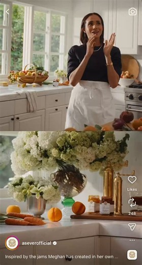 What the heck is this?🤨 First, Meghan Markle’s audio quality is horrifically bad and not even amateur, it’s worse than that. The part about Lili is barely understandable. It’s also so fake with her standing in the fake kitchen with a pristine white apron, which reinforces the idea that she doesn’t cook nor cares about her products. And the stupidity of continuing to believe that claiming her hostages, err family, can help sell these spreads by sharing their favorites is cringe in the extreme. F