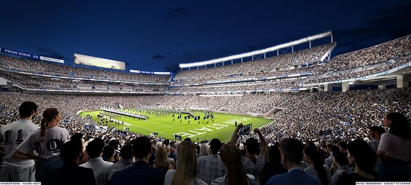 Penn State unveils Beaver Stadium renovation plans, upgrades