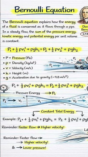 Bernoulli Equation Faceoff Pressure vs Velocity for Physics Students