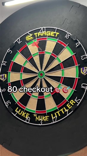 80 checkout 🎯🎯#fup #viral #darts #checkout #pdc